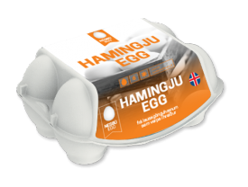 Hamingjuegg 6 stk